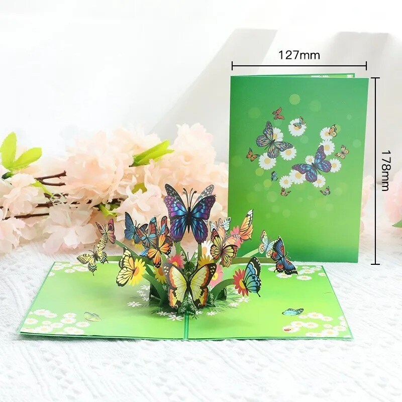 Pop Up Butterfly Greeting Card