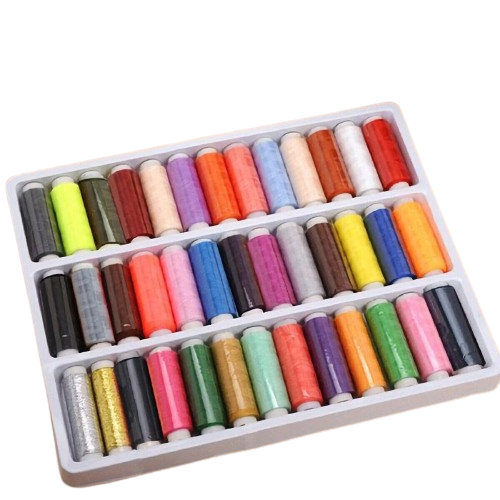39PCS/Set Assorted Colorful Polyester Sewing Thread Spools