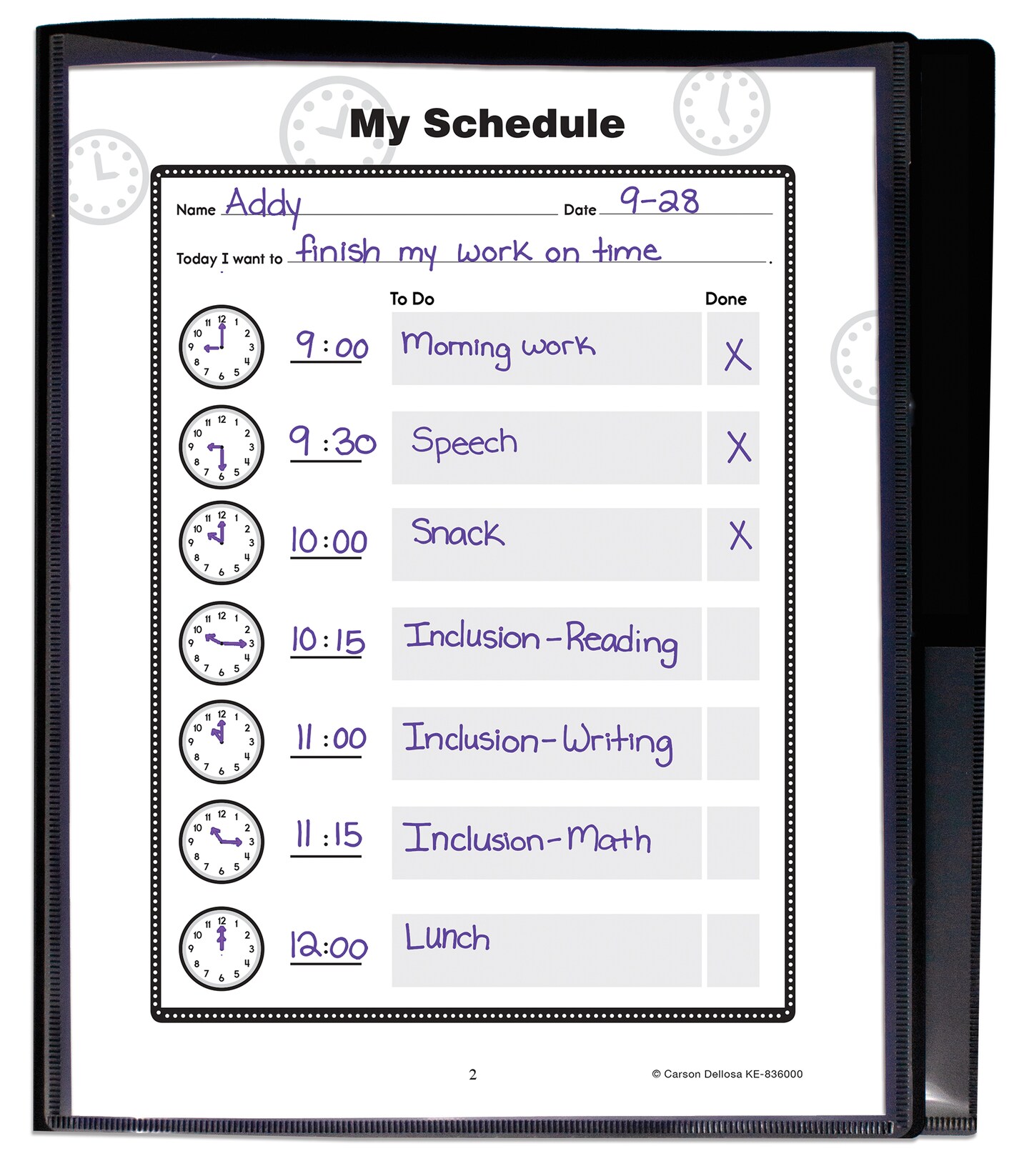 Key Education Communication Folder, Organizer With Tabs and Pockets, Classroom Must Haves for Organizing Class Schedule, Contact Information, and More, School Supplies