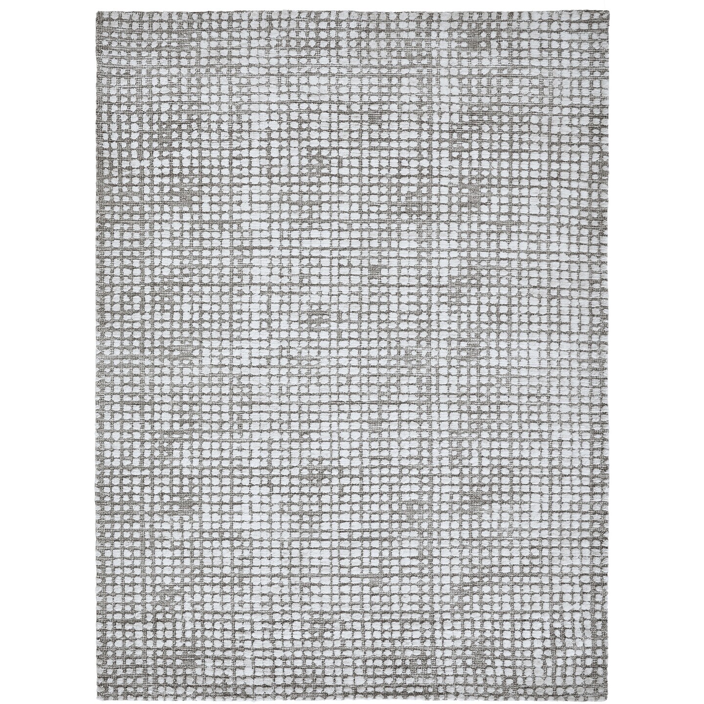 Signature Home Collection Geometric Area Throw Rug - 8&#x27; x 10&#x27; - Taupe and Off White