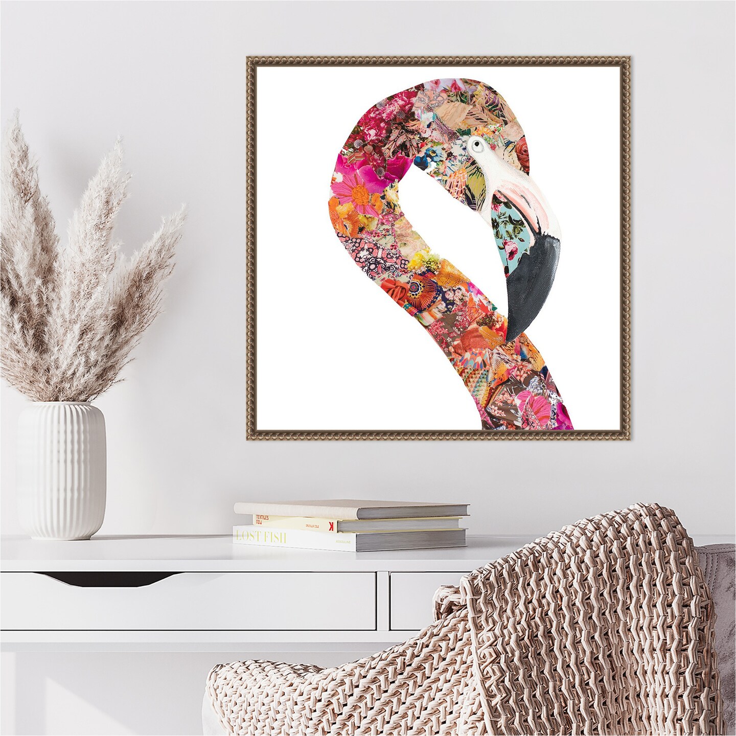 Flamingo Party I by Gina Ritter Framed Canvas Wall Art