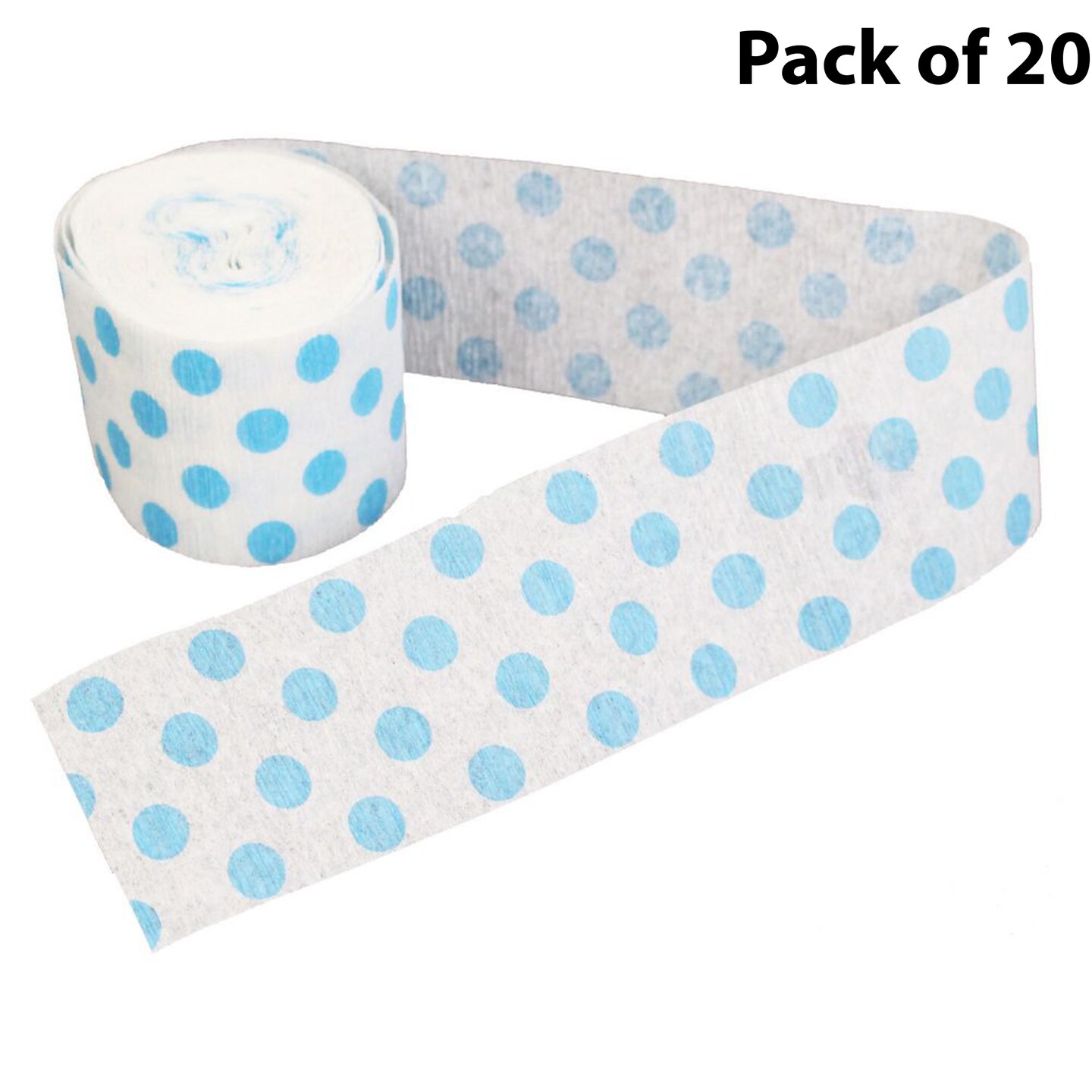 Polka Dot Streamer Roll - Blue - 2 inches wide by 30 Feet long | Comprehensive range of dot streamer roll | RAHEEV®
