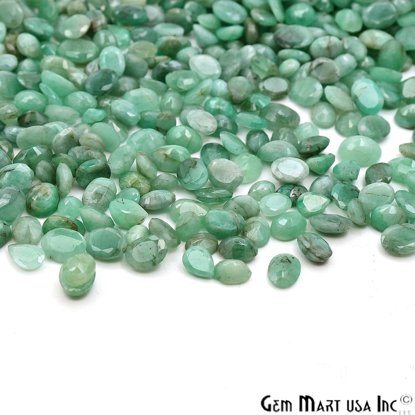 Emerald Oval Gemstone, 6x9mm, 1+ Carats, 100% Natural Faceted Loose Gems, May Birthstone, GemMartUSA (EM-60005)