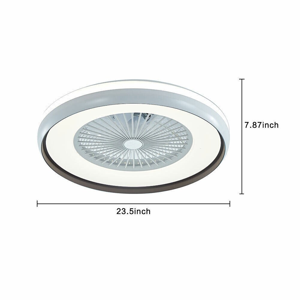 Kitcheniva Modern Acrylic Ceiling Fan Lamp Chandelier With Remote
