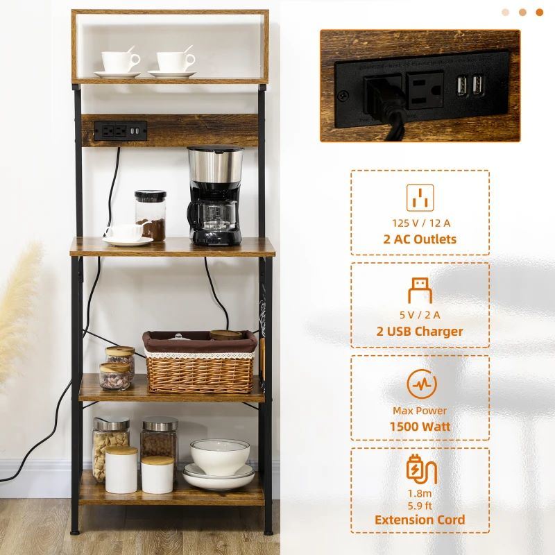 Multi-Tier Kitchen Storage &#x26; Organization Bakers Rack