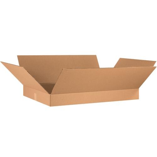 MyBoxSupply 36 x 24 x 4" Flat Corrugated Boxes, 10 Per Bundle