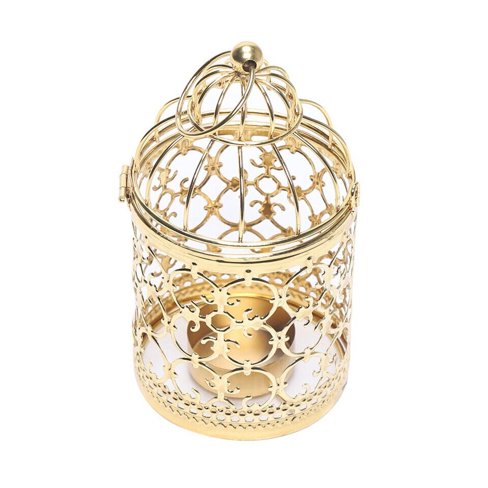 Bird cage Candle Holder Metal Tealight Home Art Decor
