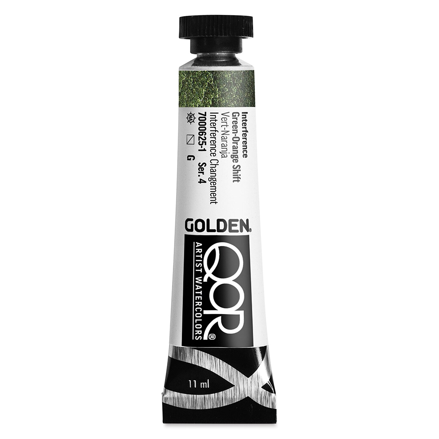 QoR Modern Watercolor - Interference Green-Orange Shift, 11 ml tube