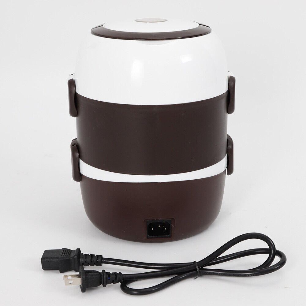 Kitcheniva Portable Electric 3 Layers Food Warmer Lunch Box