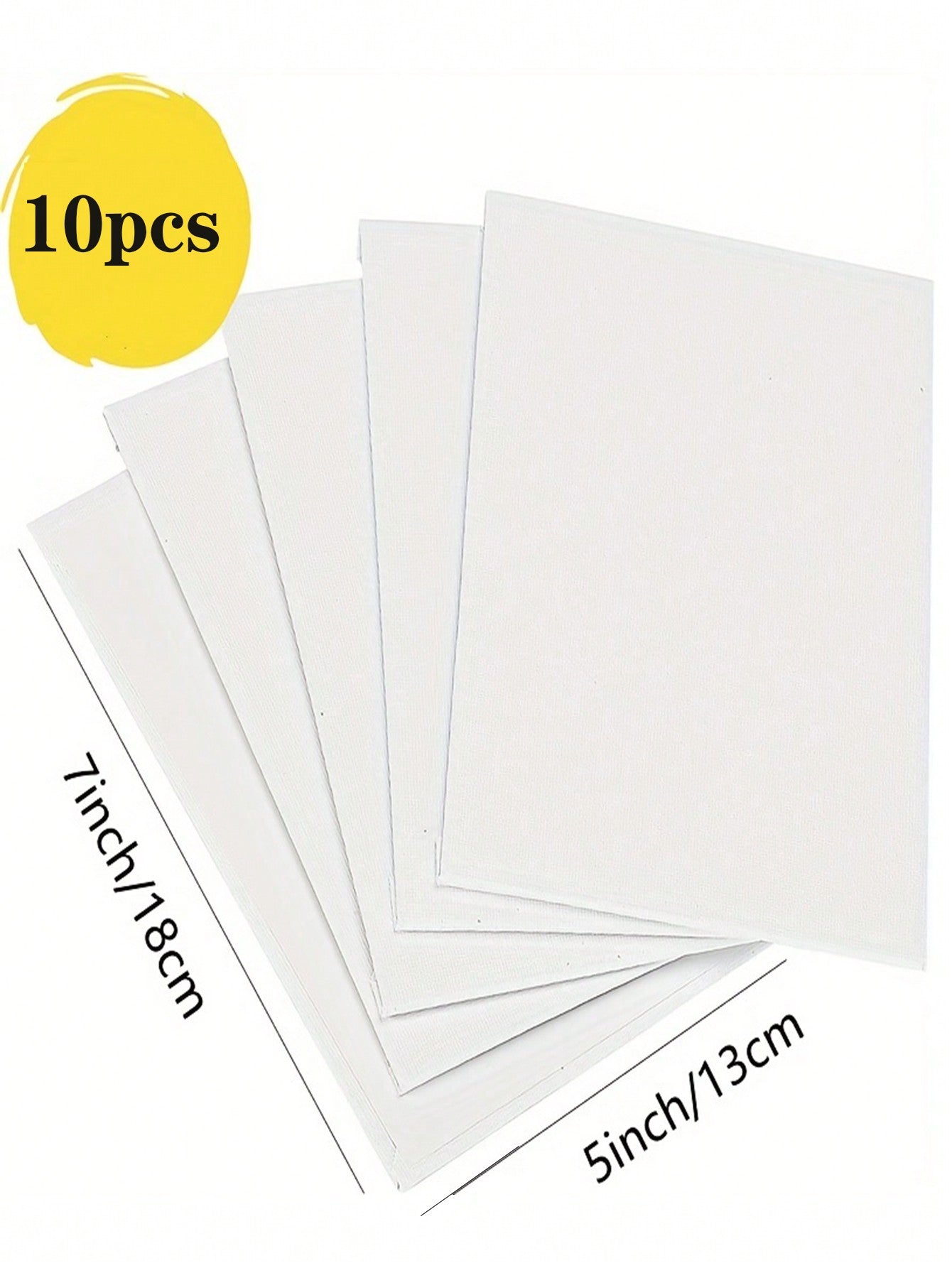 Blank Canvas for Your Imagination: 5Pcs 5X7 Inch Frameless Easy Canvas Panels