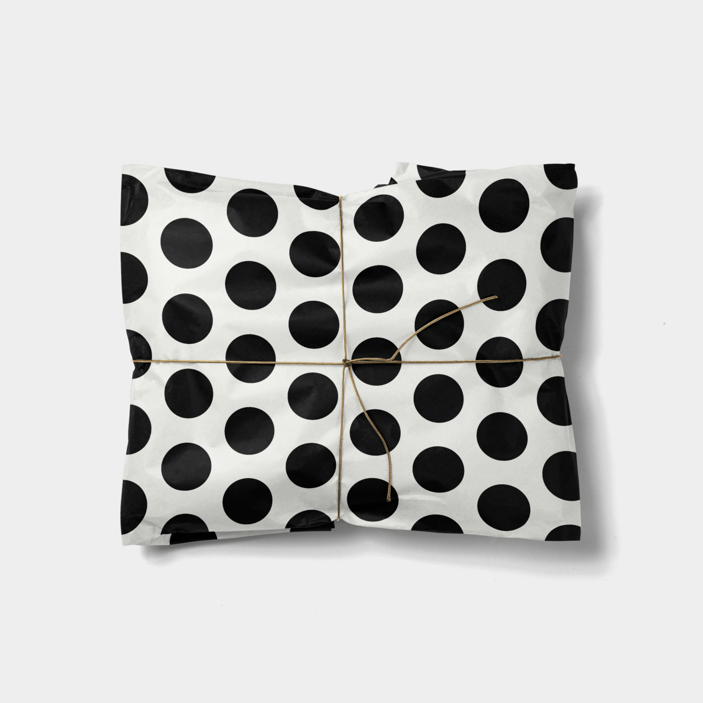 Big Polka Dots Gift Wrap, Black and | Michaels