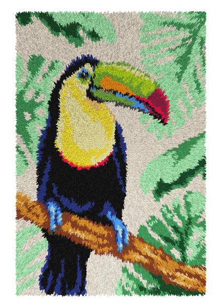 Latch hook rug kit &#x22;Toucan&#x22;