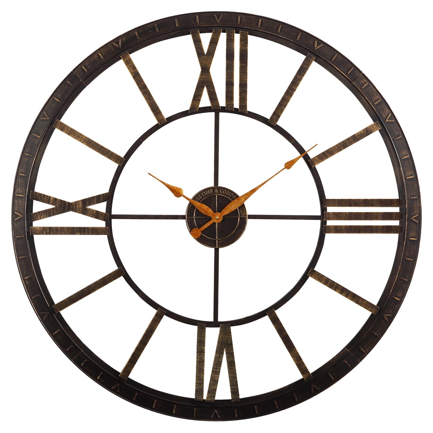 FirsTime &#x26; Co. Bronze Big Time Wall Clock, Modern, Analog, 40 x 2 x 40 in