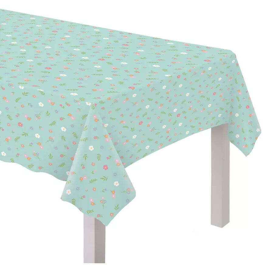 Easter Wishes Plastic Table Cover, 54&#x22; x 102&#x22;, 1ct