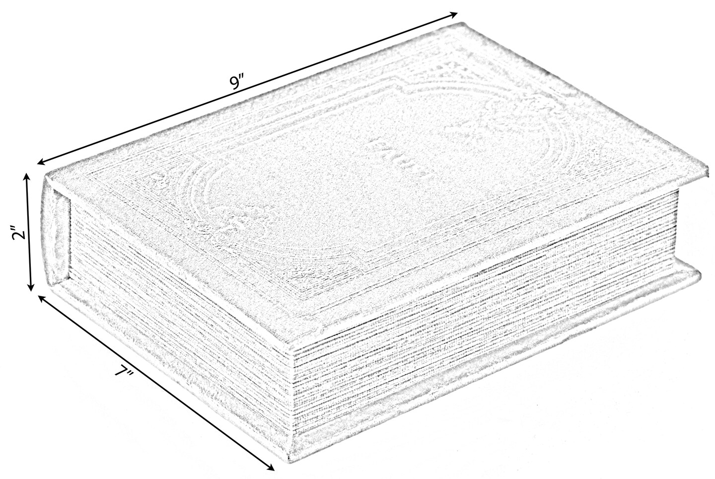 Decorative Vintage Book Shaped Trinket Storage Box