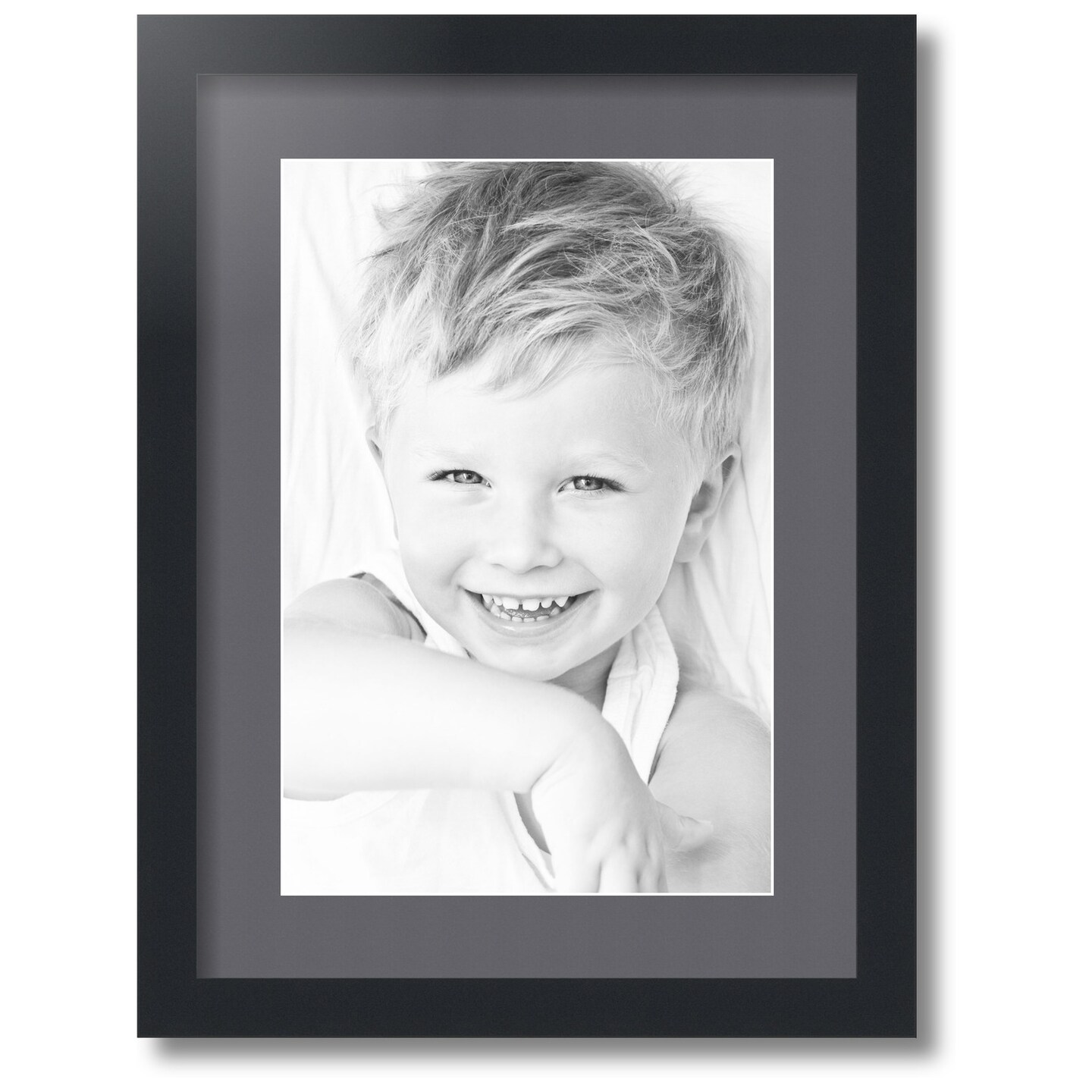 ArtToFrames Collage Photo Picture Frame with 1 - 10x15 inch Openings, Framed in Black with Over 62 Mat Color Options and Regular Glass (CSM-3926-1402)