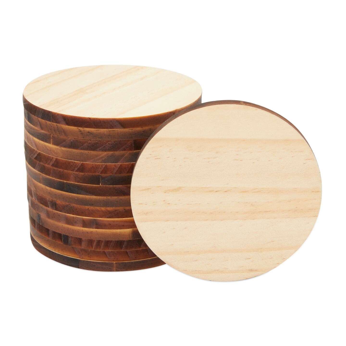 8 Pack Unfinished 12-Inch Wooden Rounds for Crafts, DIY Home