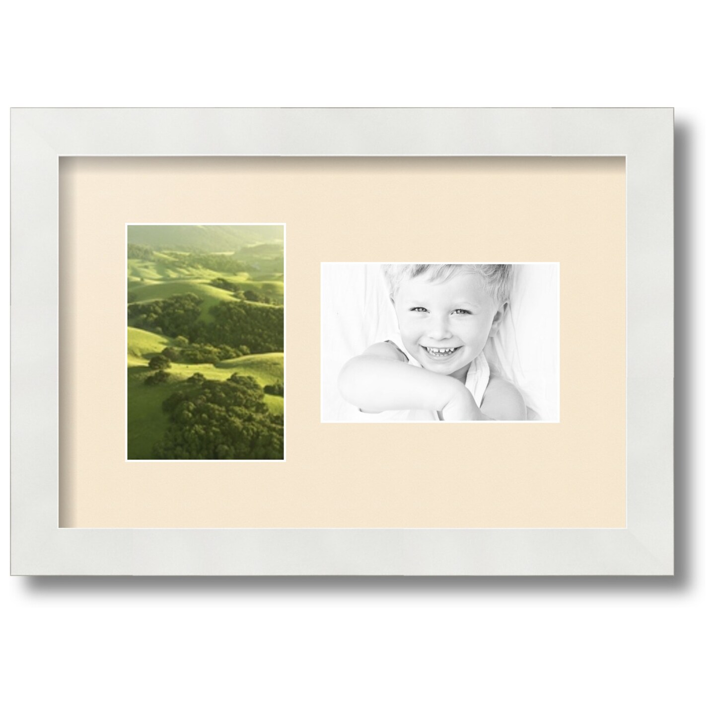 Custom Art Frames Online ArtToFrames 60x100 Cm Satin White Picture Frame With Acrylic X 1063040