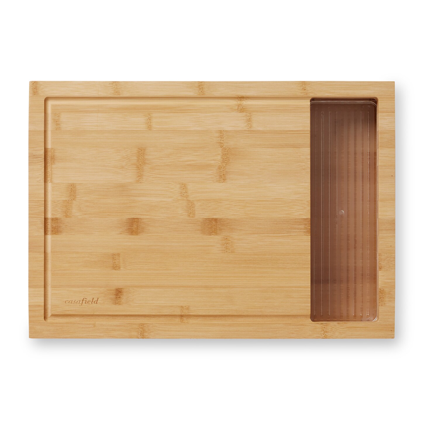 Casafield Bamboo Cutting Board Set with Kitchen Food Storage Containers and Lids