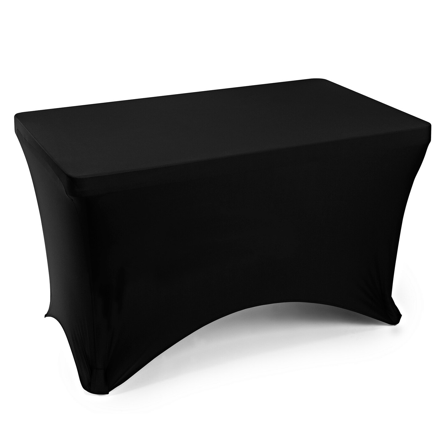 Lann's Linens - Fitted Stretch Tablecloth for Rectangular Table - Wedding / Banquet / Trade Show - Spandex Cloth Fabric Cover
