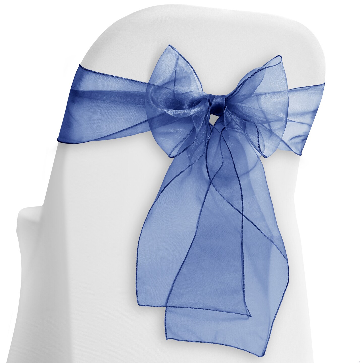 Lann's Linens - 100 Elegant Organza Wedding/Party Chair Cover Sashes/Bows - Ribbon Tie Back Sash