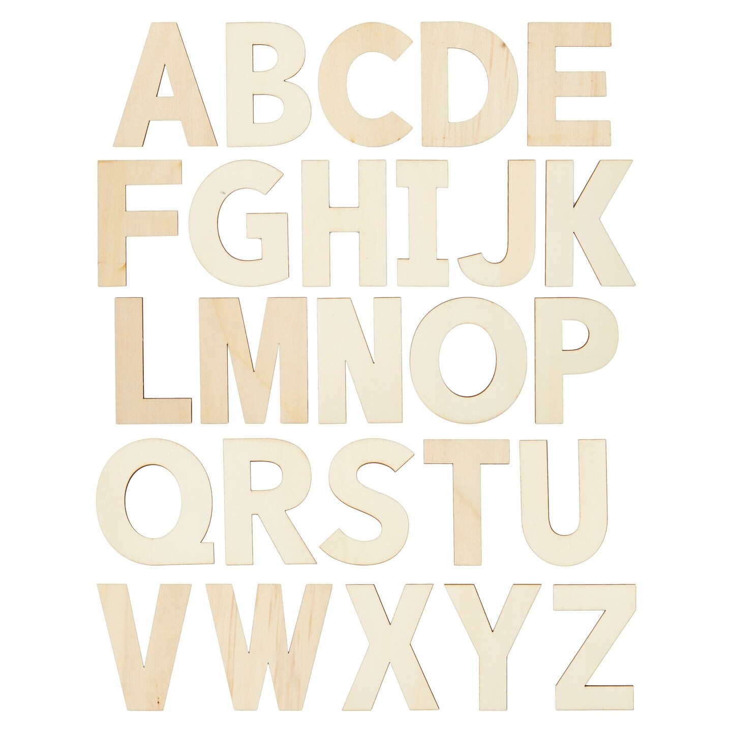 6 Unfinished Wood Letter by ArtMinds®