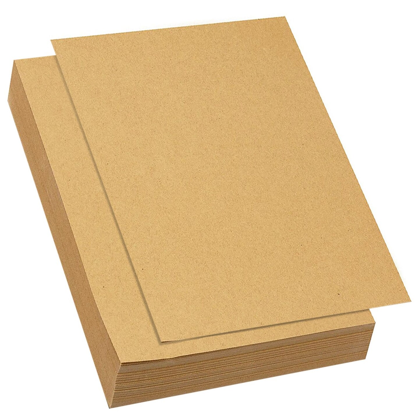 200 Pack Brown Craft Paper for DIY Projects, Classroom, Letter