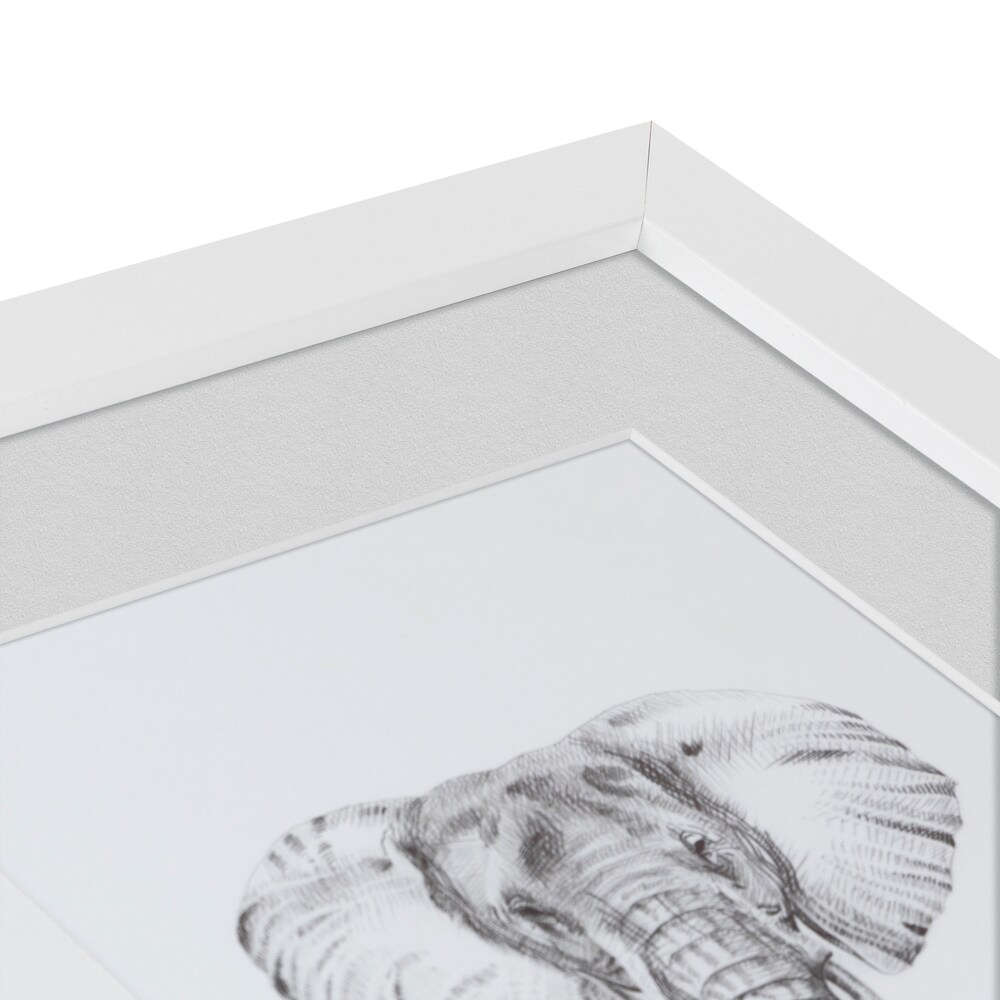 ArtToFrames Collage Photo Picture Frame with 12 - 5x7 inch Openings, Framed in White with Over 62 Mat Color Options and Plexi Glass (CSM-3966-229)