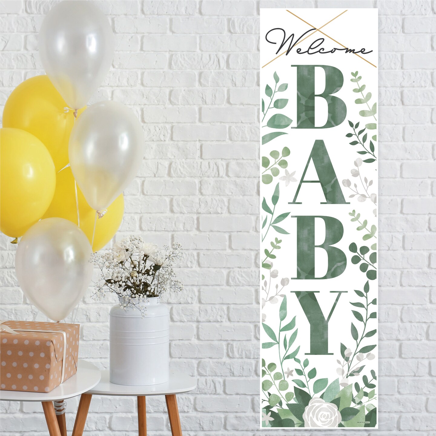 Greenery baby shower sales decor