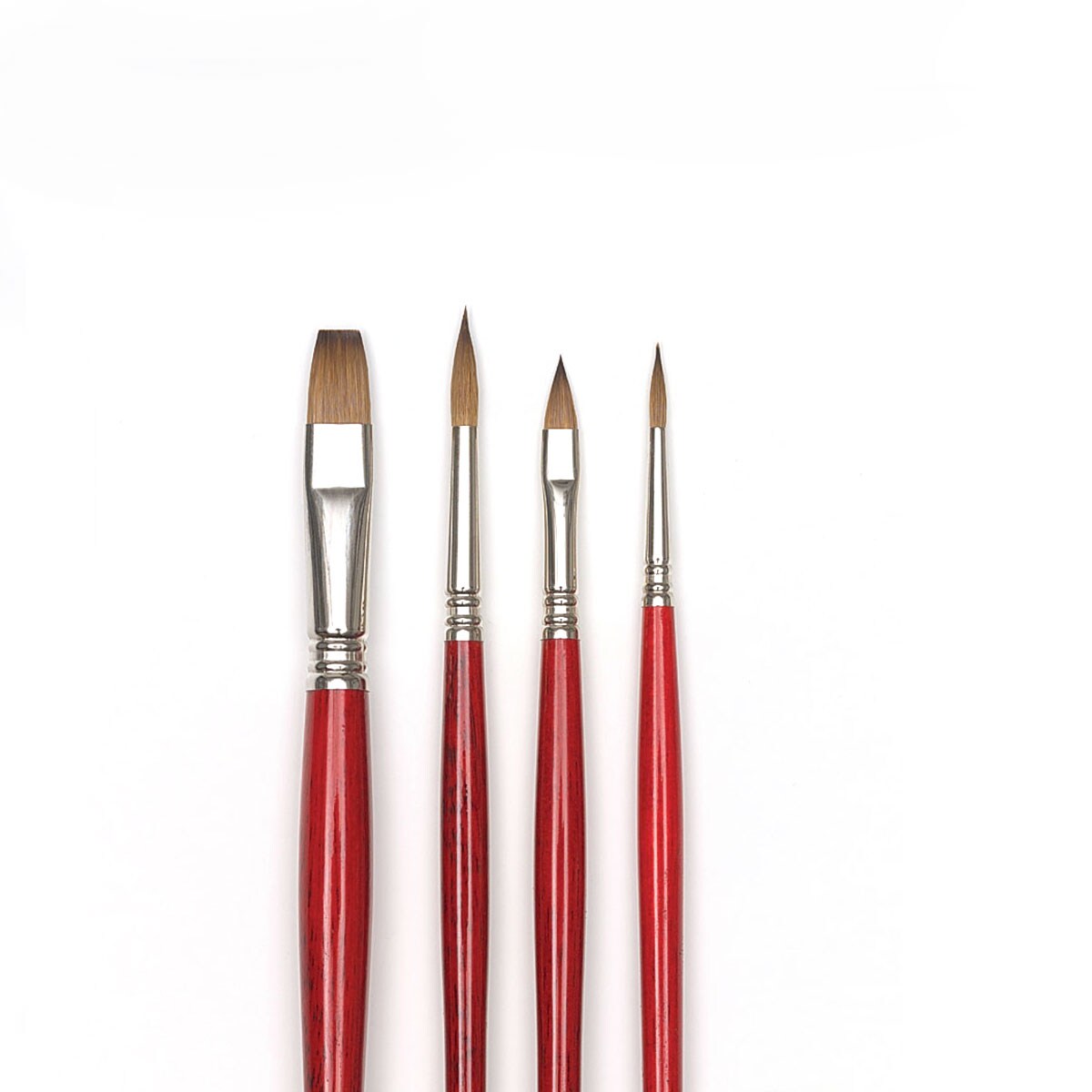 Blick Master Kolinsky Sable Brush Set - Set of 4, Long Handle