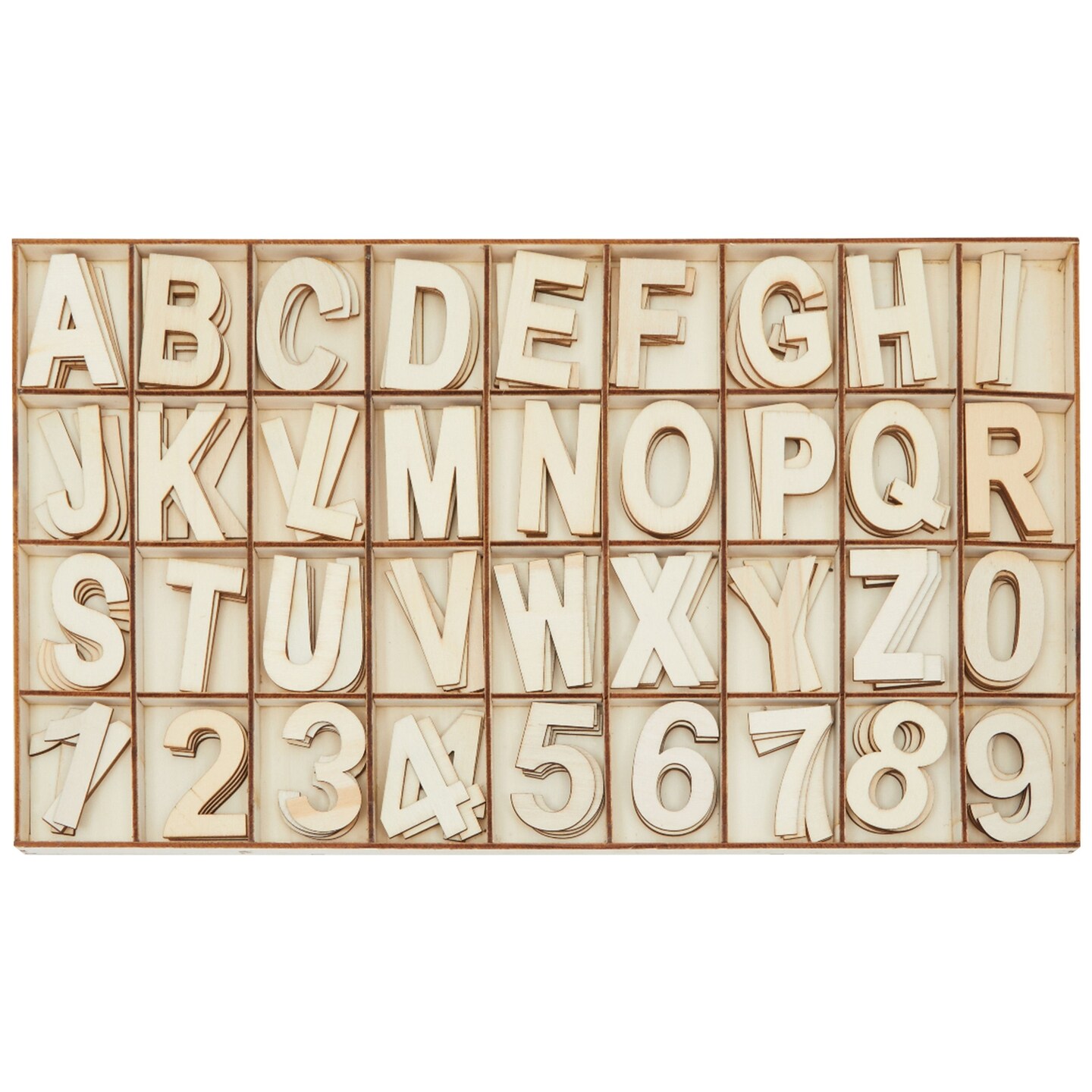 Unfinished Wooden Letters and Numbers for Arts and Crafts