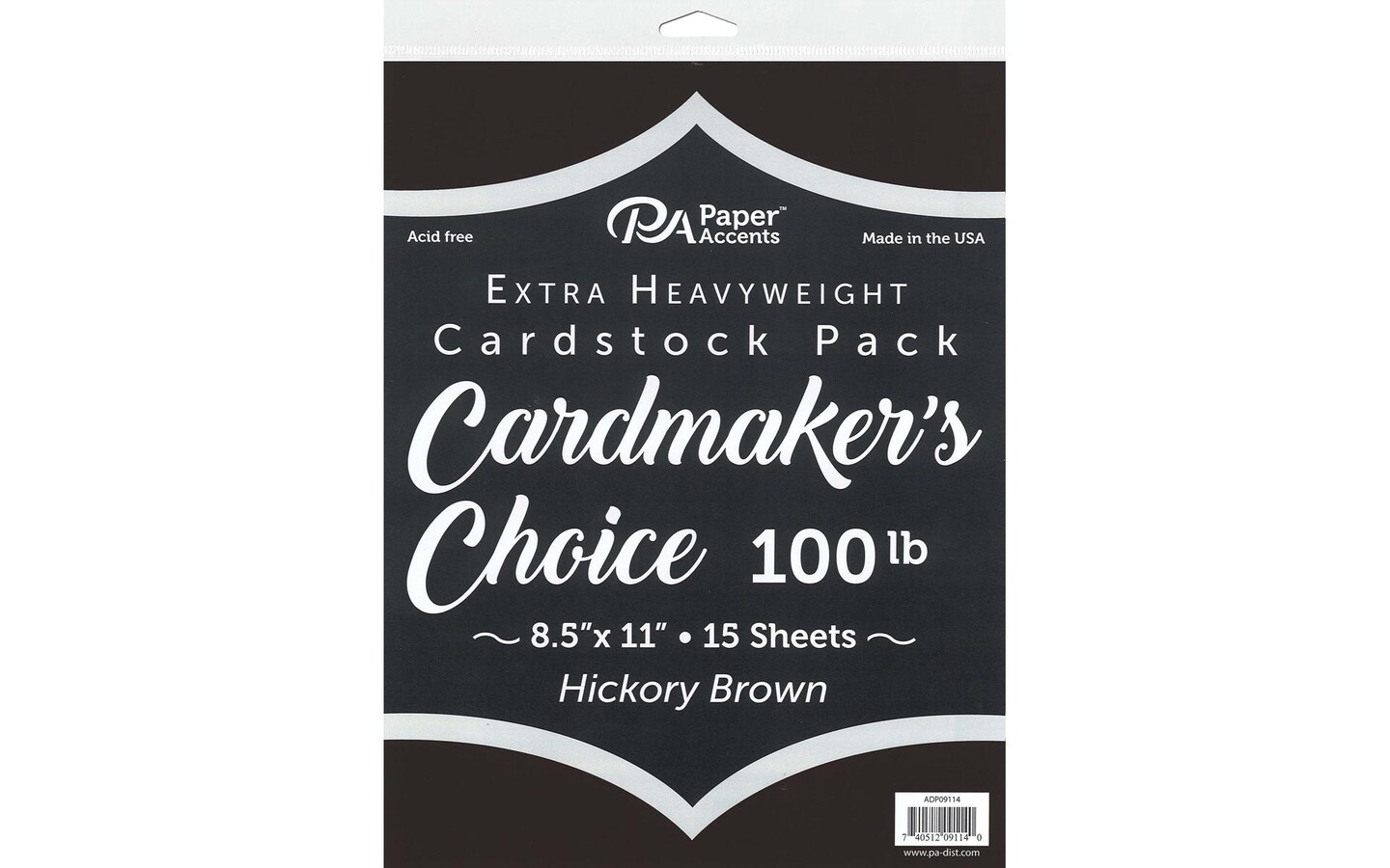 Paper Accents Cardmaker&#x27;s Choice Cardstock, Hickory Brown
