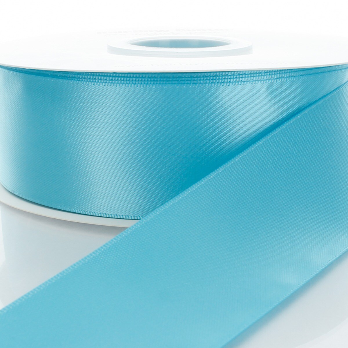 3&#x22; Double Faced Satin Ribbon 340 Turquoise 100yd