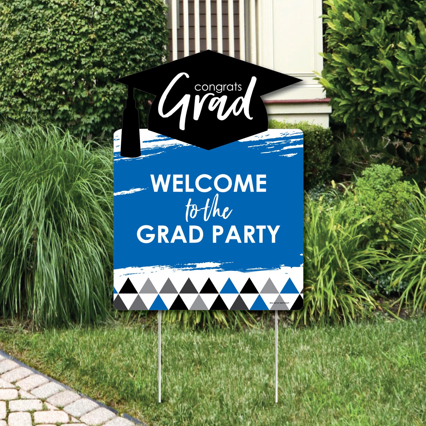 Big Dot of Happiness Blue Graduation Party Decorations - Grad Party ...