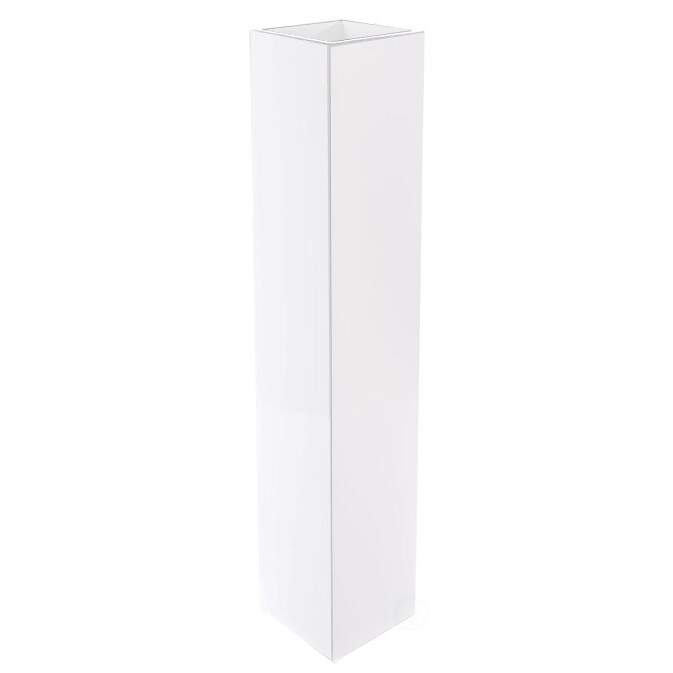 Large Tall Rectangular Wooden Modern Floor Vase - Sleek Contemporary Decor Accent for Living Room, Bedroom, Hallway and Entryway - Handcrafted Decorative Display Piece with Elegant Design