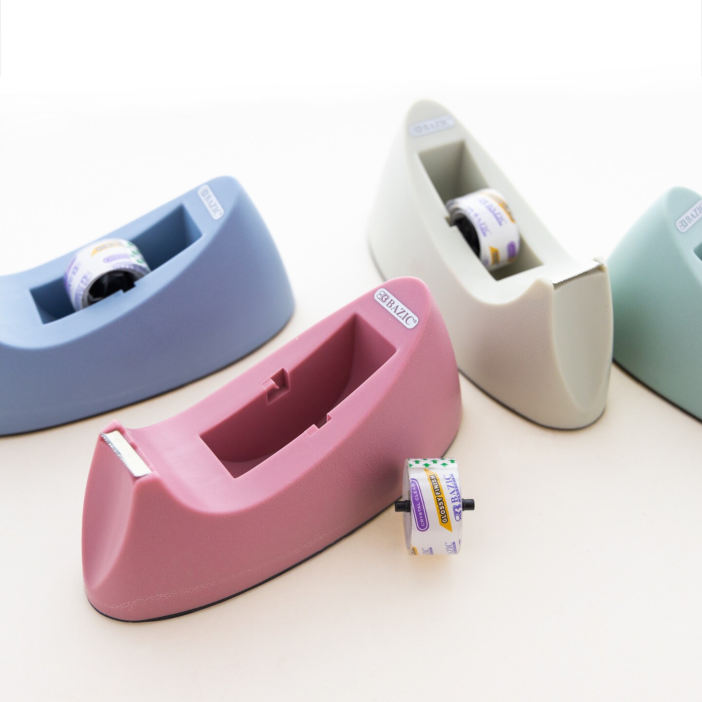BAZIC 1&#x22; Core Heavy Duty Desktop Tape Dispenser w/ Tape Refill