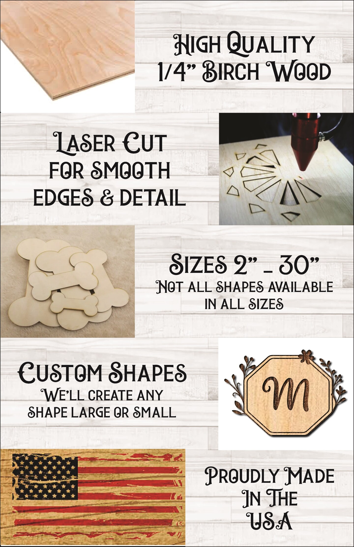 Gift Tag - Laser Cut Out Unfinished Wood Craft Shape TAG6