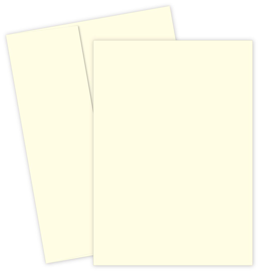 Great Papers! Flat Card Invitation and Envelopes, Ivory, 5.5" x 7.75", Printer Compatible, 100 Invitations/100 Envelopes