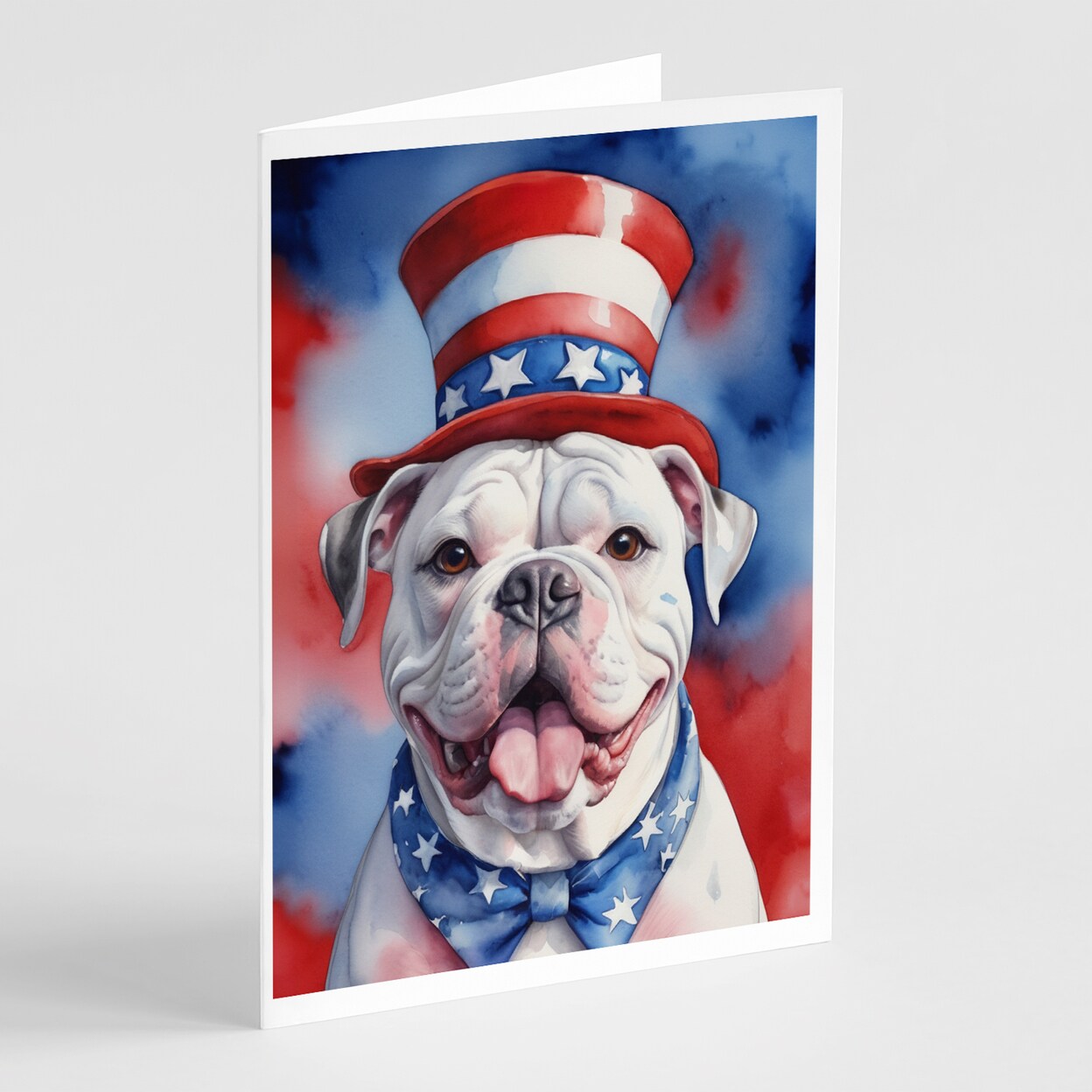 Caroline&#x27;s Treasures Yorkshire Terrier Patriotic American Greeting Cards Pack of 8