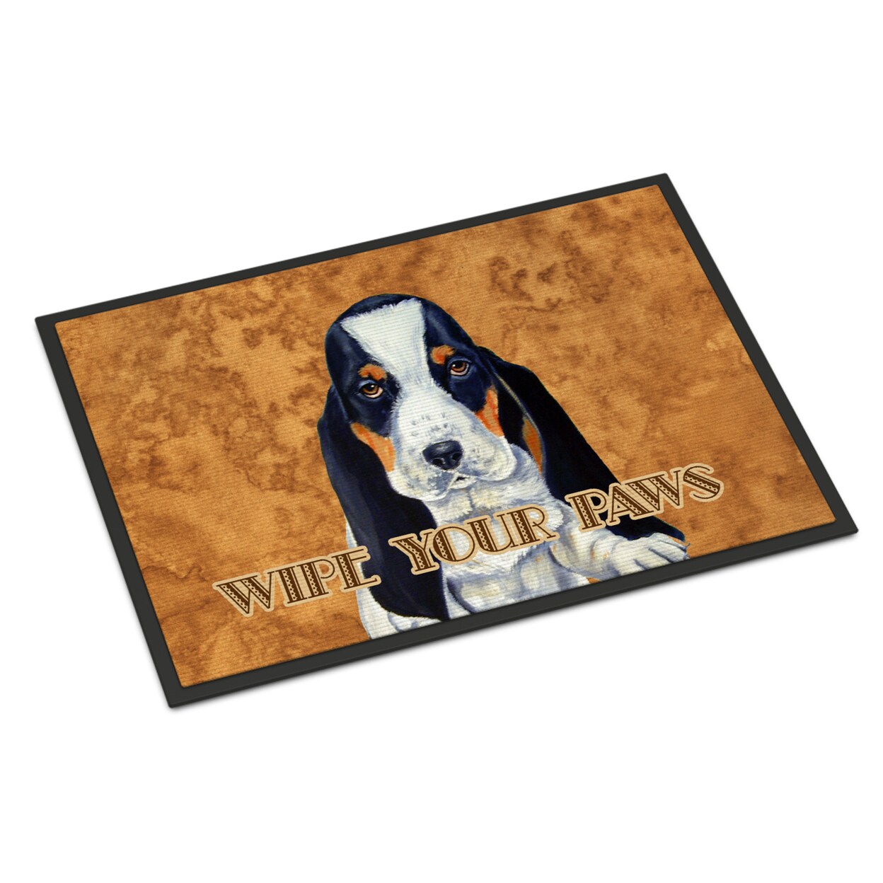 Caroline&#x27;s Treasures Carolines Treasures LH9450MAT Basset Hound Wipe your Paws Doormat 18x27 27&#x22;L x 18&#x22;W multicolor