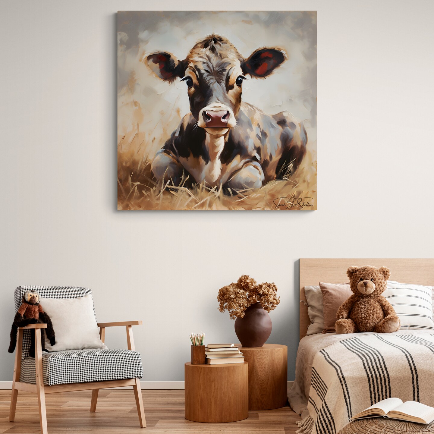 Cow outlet decor