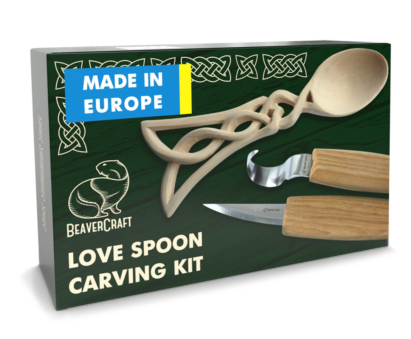 BeaverCraft, Wood Whittling Kit for Beginners DIY04 - Spoon Carving Kit - Wood Carving Whittling Hobby Kit for Adults and Teens - Wood Carving Hook Knife - Woodworking Tools - Spoon Carving Tools