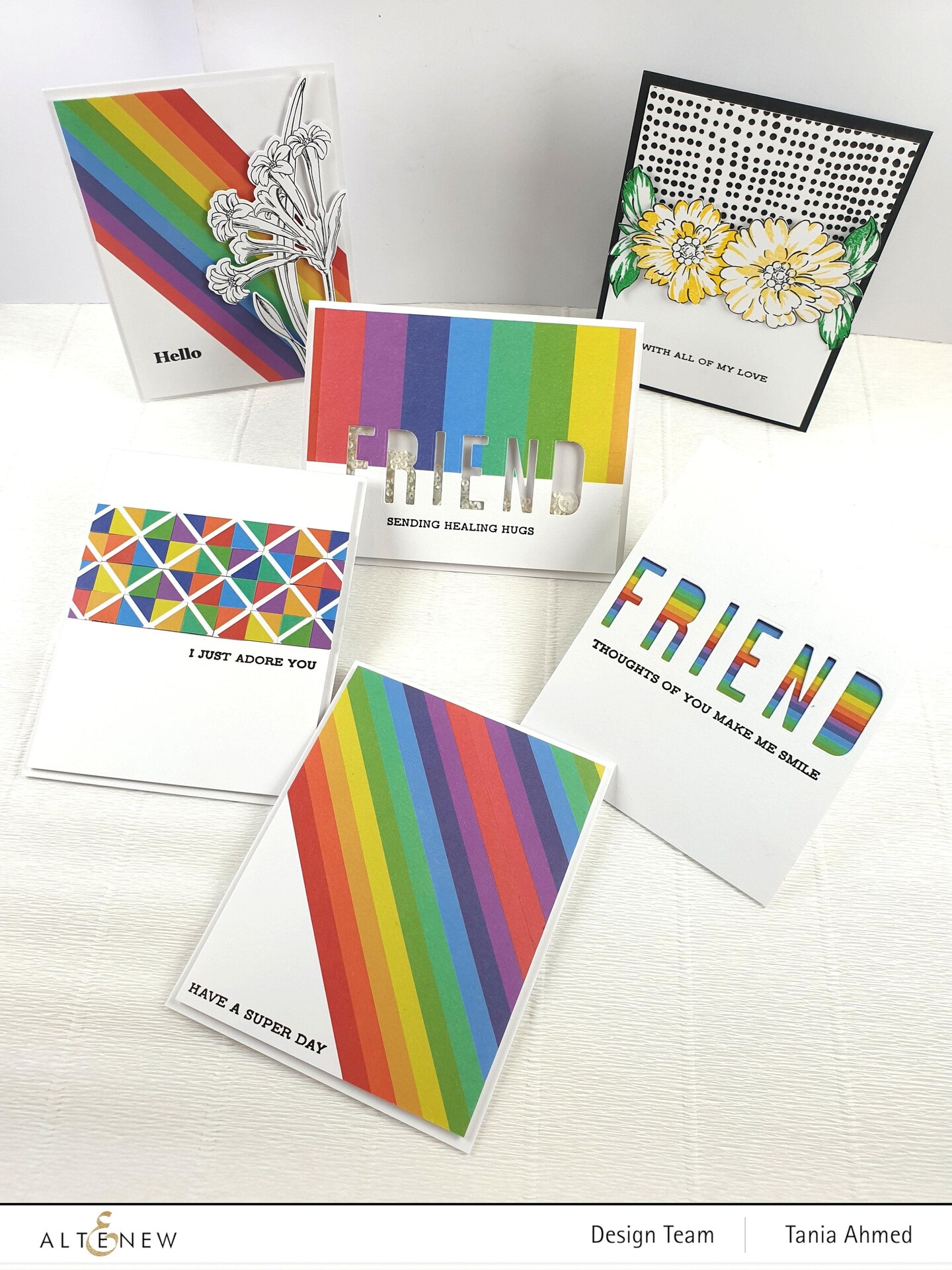 Geo Rainbow Wide Washi Tape
