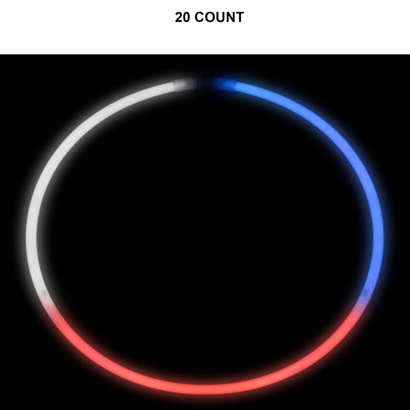 Glow Necklaces - Red, White &#x26; Blue | MINA&#xAE;