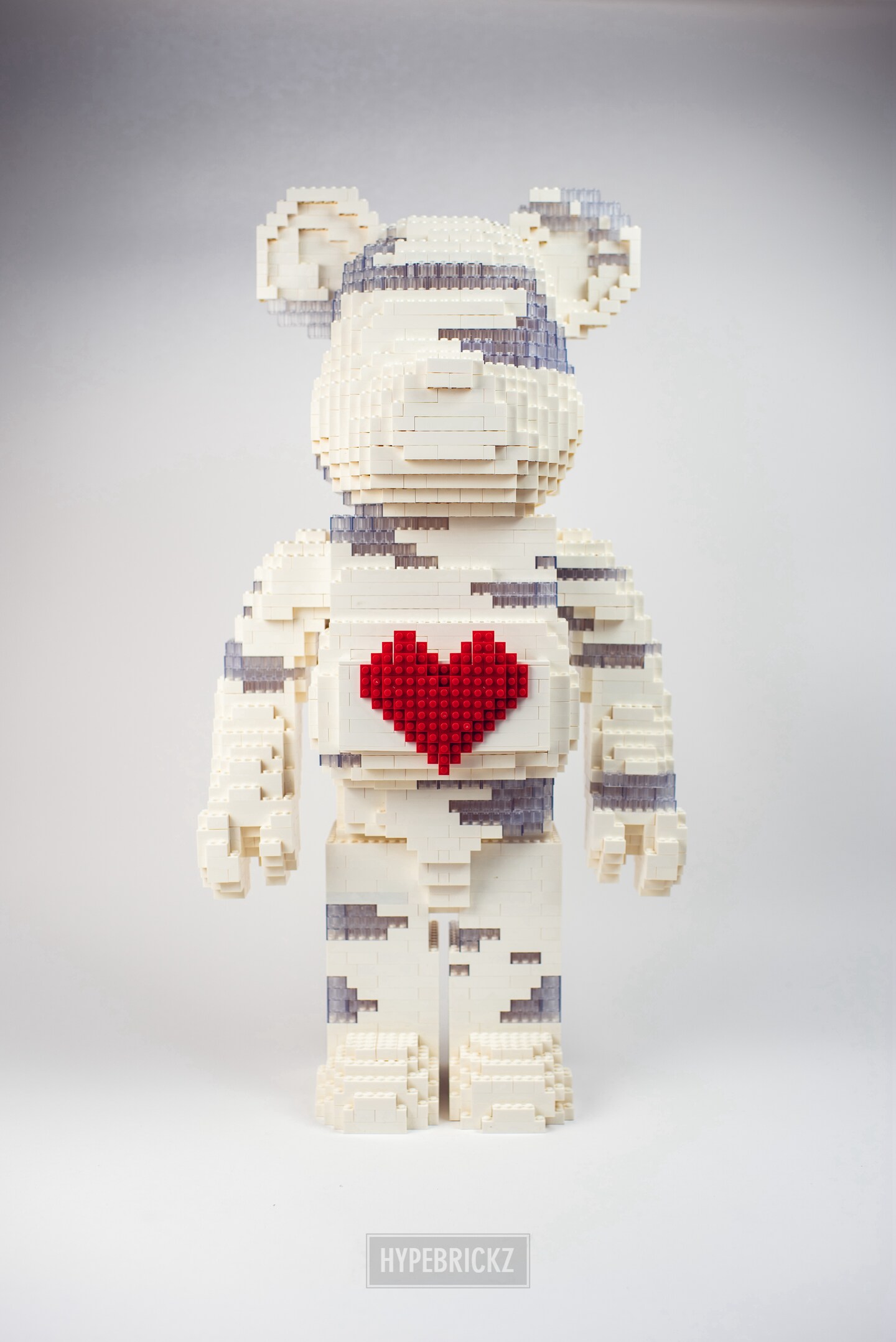 Handcrafted GIANT SIZE LIGHT UP 1000 WHITE BEAR Sneaker