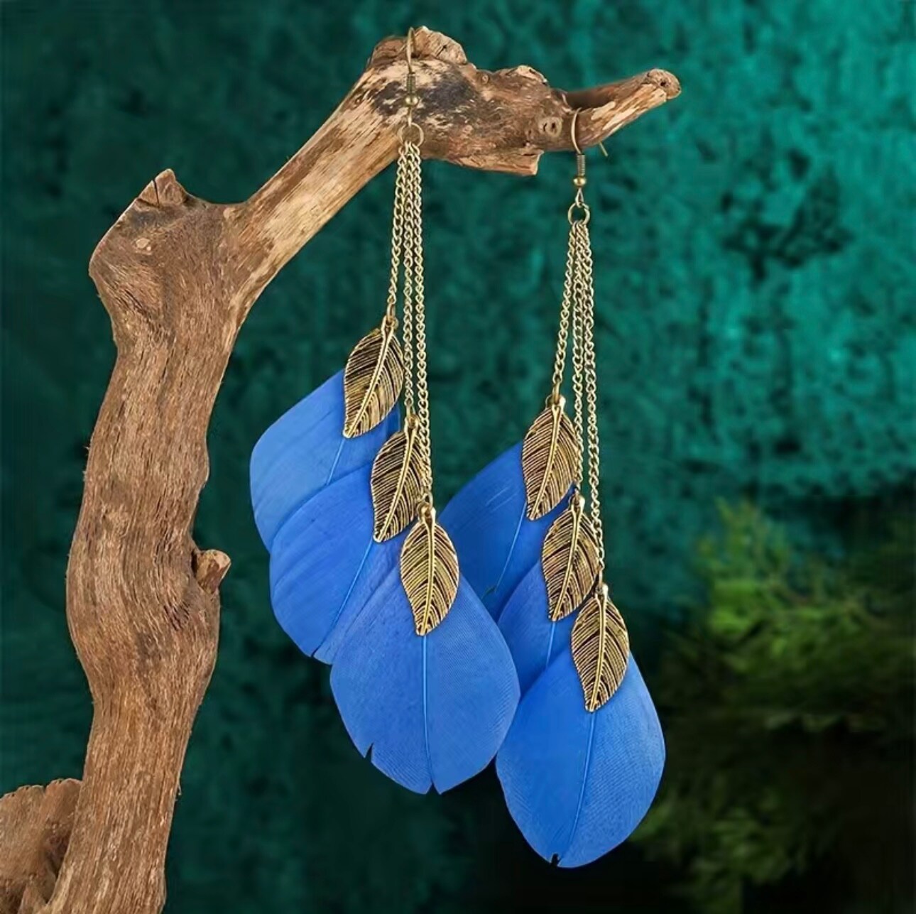 Blue Feather Earrings MakerPlace by Michaels