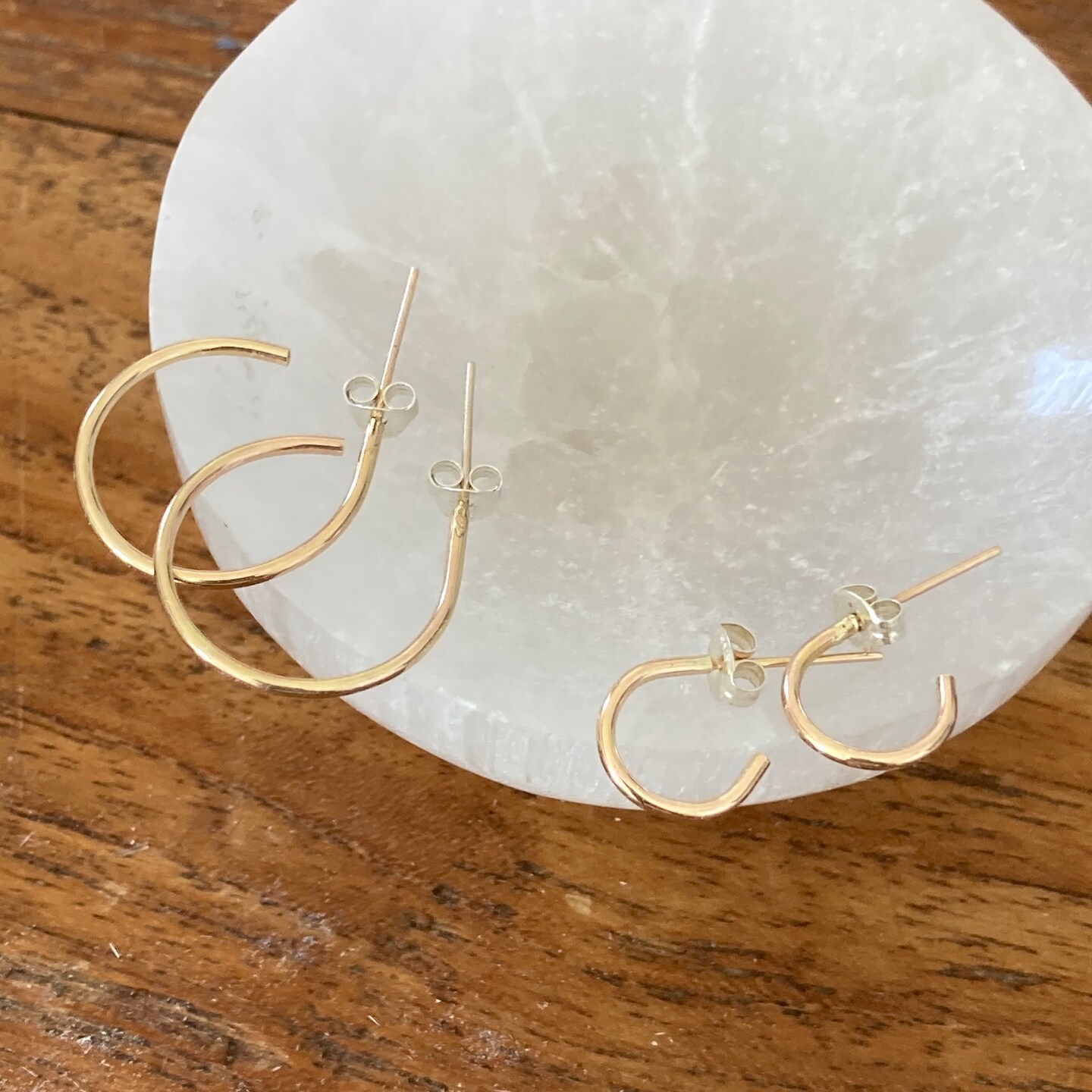 Gold Filled Small Hoop Stud Earrings 324626680426512384