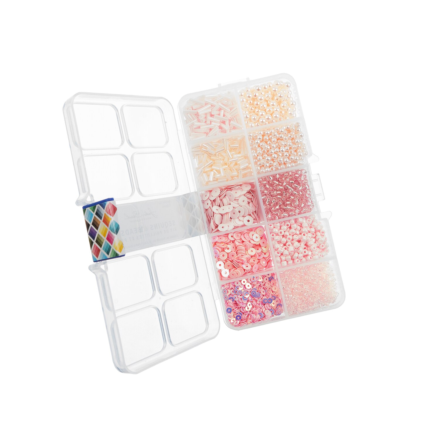 John Bead 10 Types Mix Sequins &#x26; Beads Kit