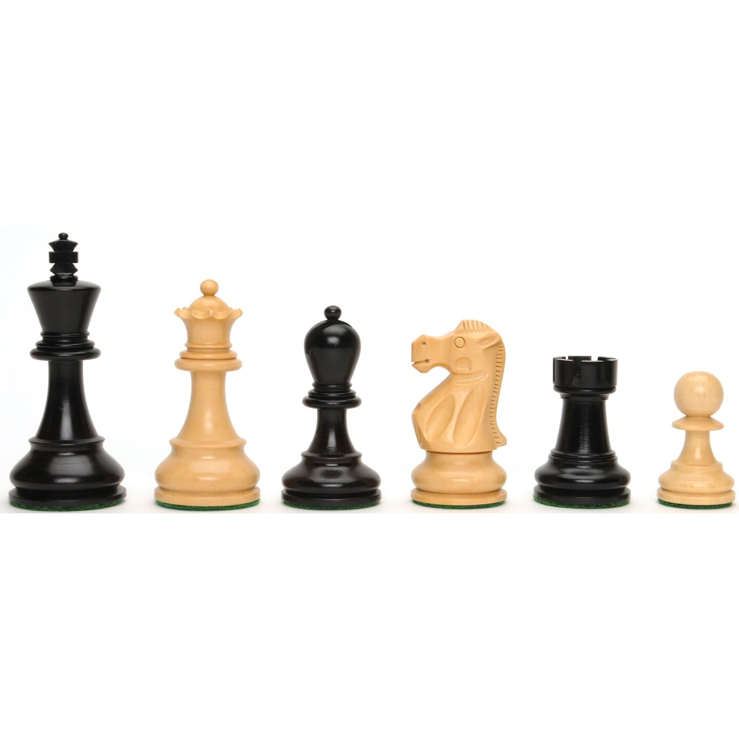 WE Games Jacques Chess Pieces - Weighted  with 3.5 in. King