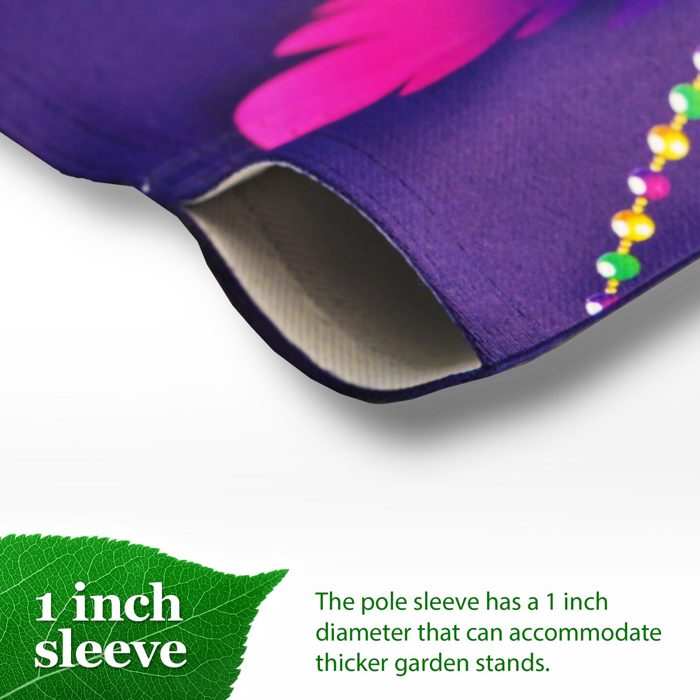 G128 Garden Flag Mardi Gras Masquerade Mask 12"x18" Blockout Fabric